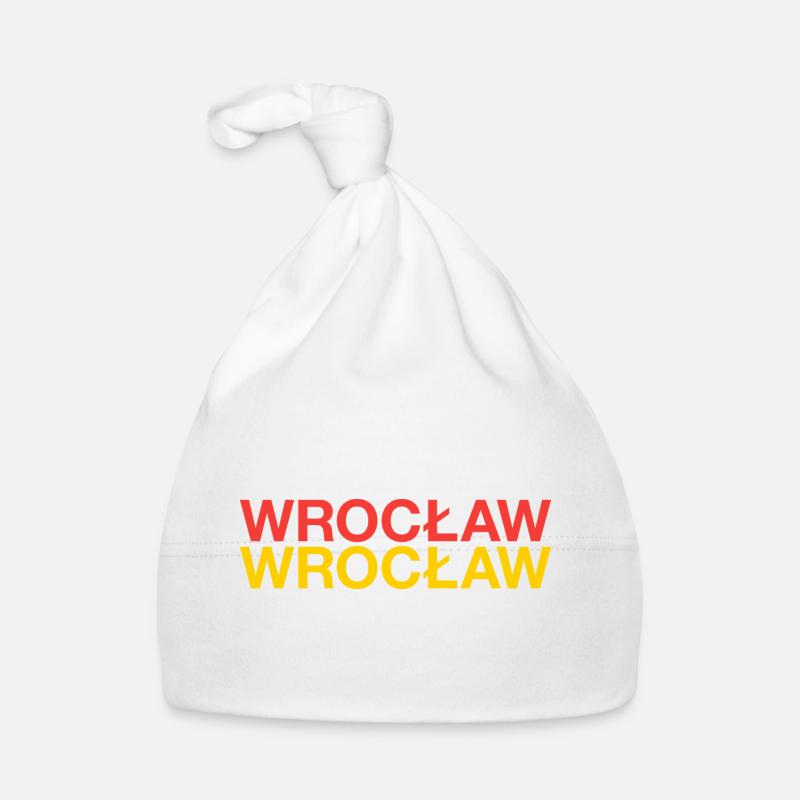 WROCLAW Pologne Polska Drapeau de Wrocław Bonnet bio Bébé