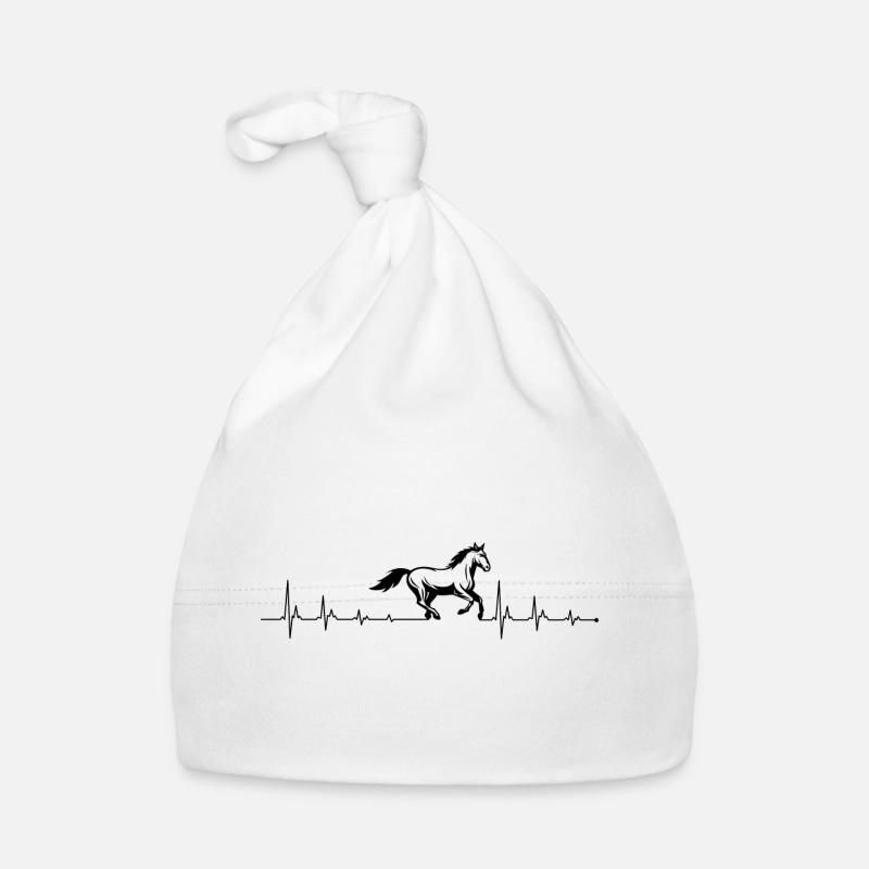 Herzschlag Pferd Baby Bio-Mütze
