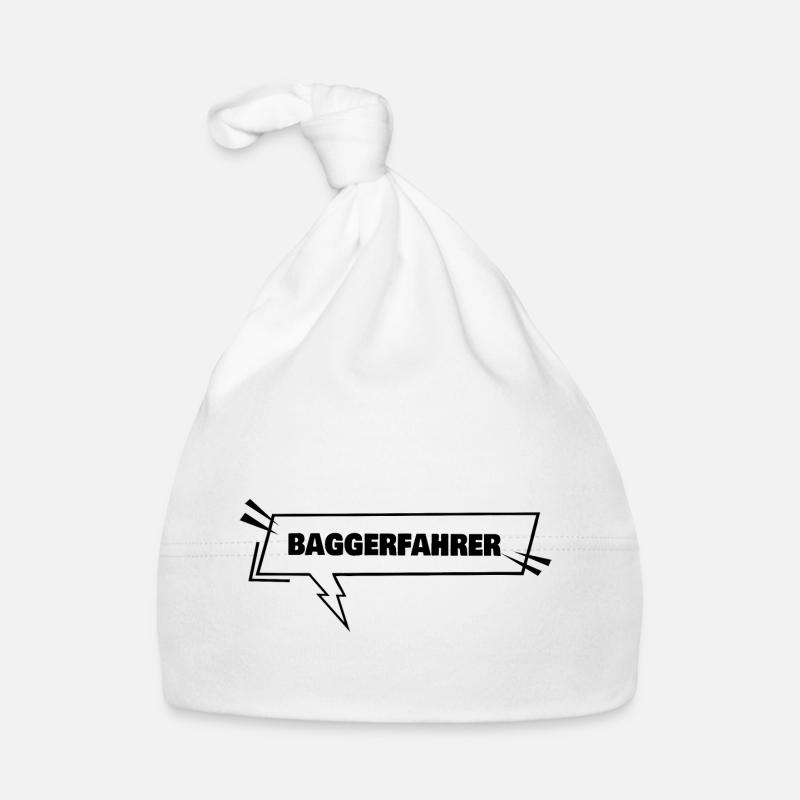 Baggerfahrer als Bildung Baby Bio-Mütze