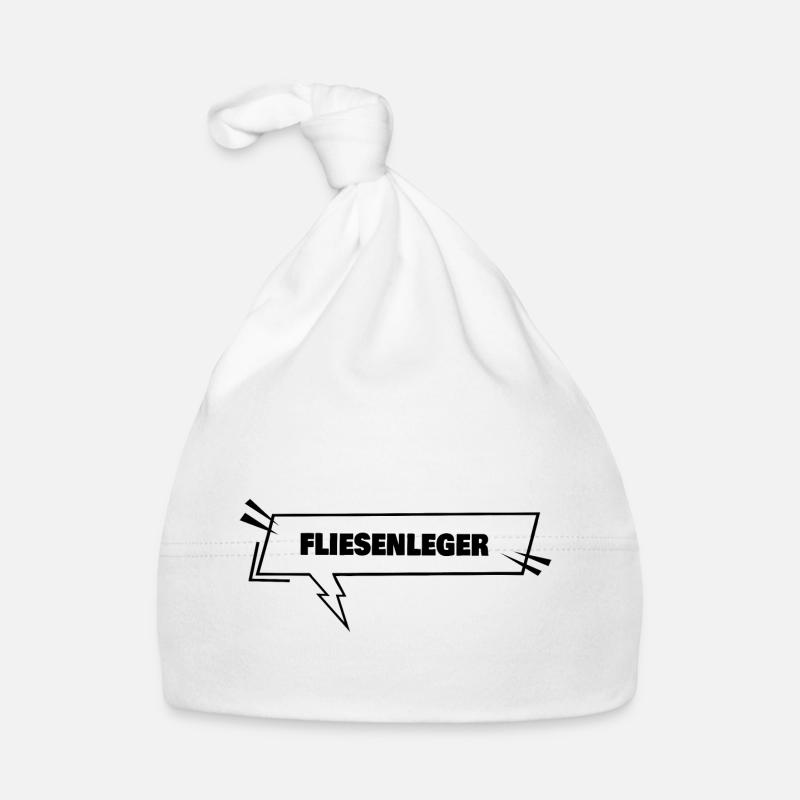 Fliesenleger als Bildung Baby Bio-Mütze