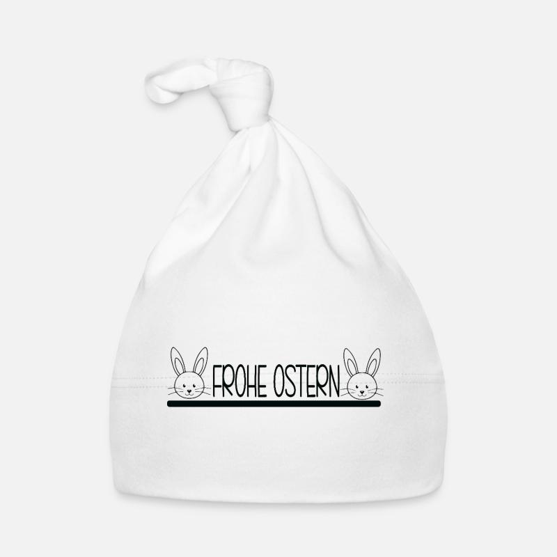 Frohe Ostern 🐰🌸 Baby Bio-Mütze