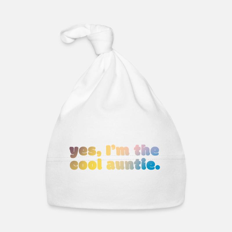 Cool Auntie Statement Baby Bio-Mütze