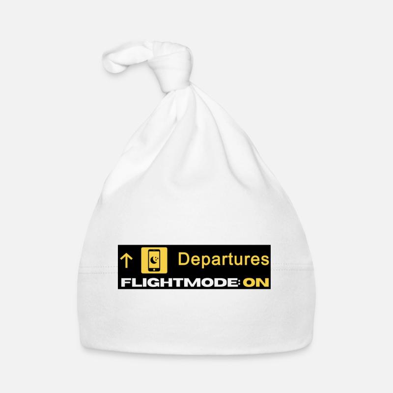 Departures Flightmode On - Airplane Mode - Chill Organic Baby Cap