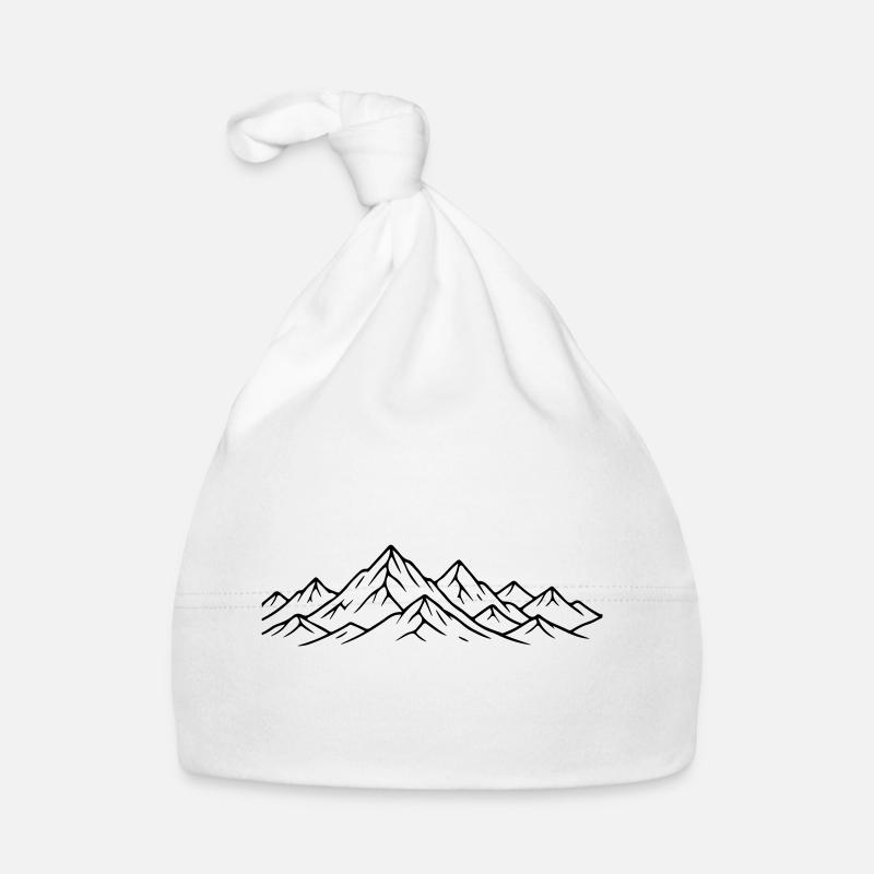 Berglandschaft Berge Baby Bio-Mütze