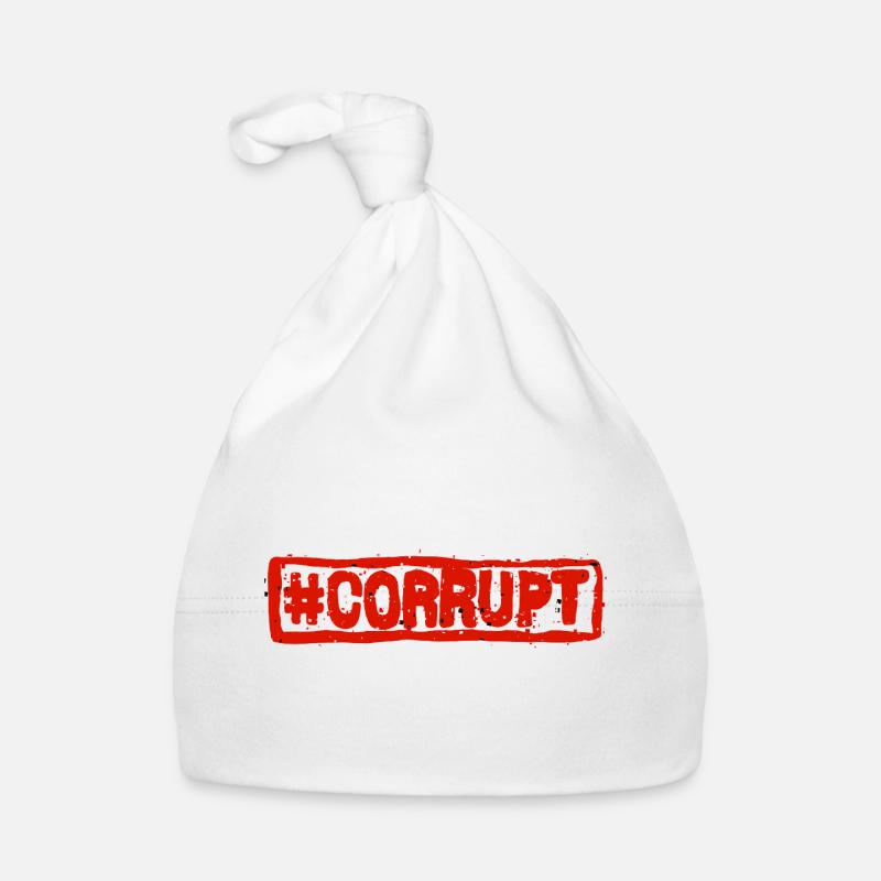 Red Stamp Corrupt Organic Baby Cap