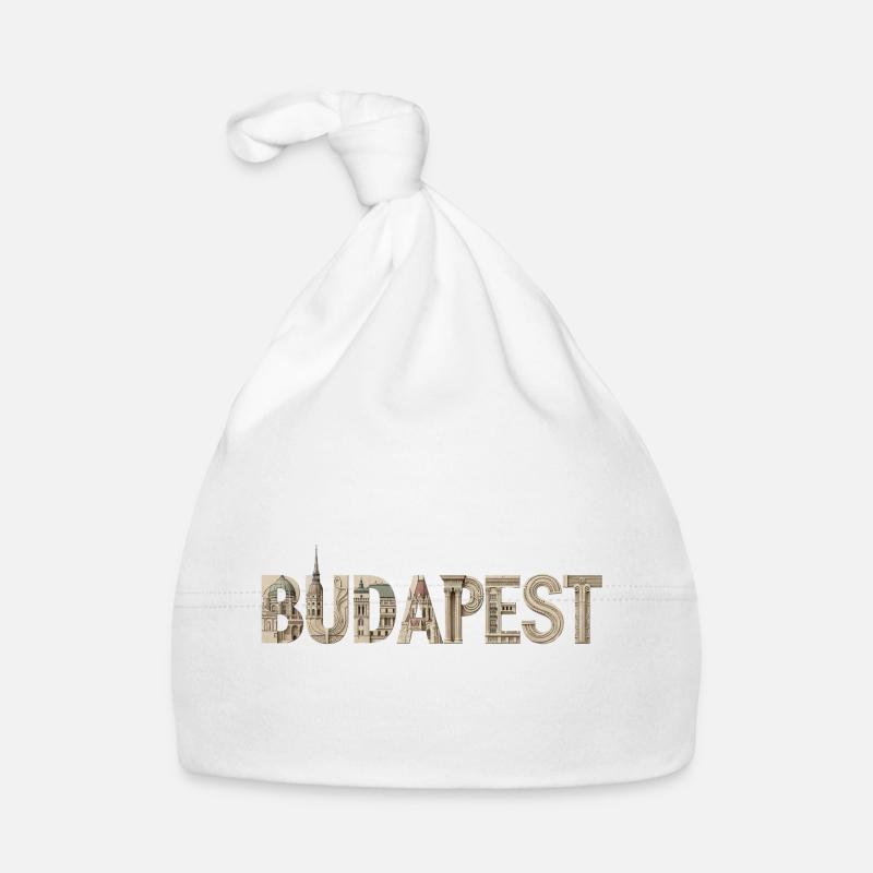 BUDAPEST – Architectural Typography Design Baby Bio-Mütze