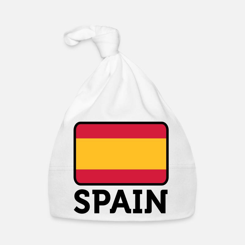 Drapeau national de l Espagne Bonnet bio Bébé