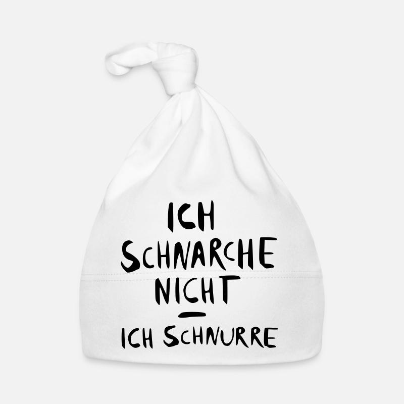 ich schnarche nicht - ich Baby Bio-Mütze