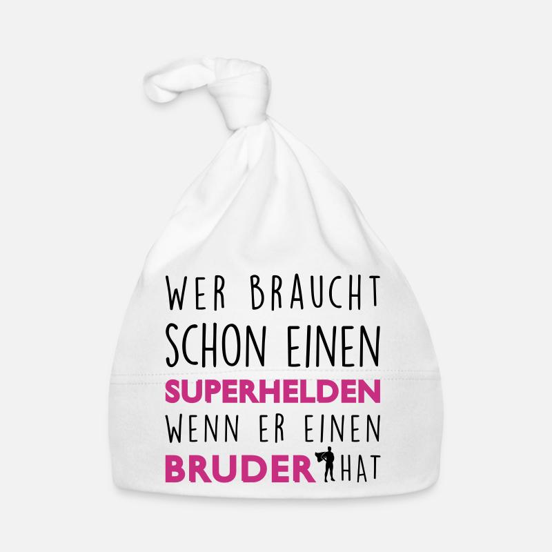 Mein Bruder - Superheld Baby Bio-Mütze