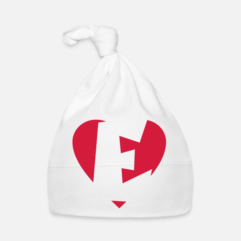 Cœur E - J'aime E Bonnet bio Bébé