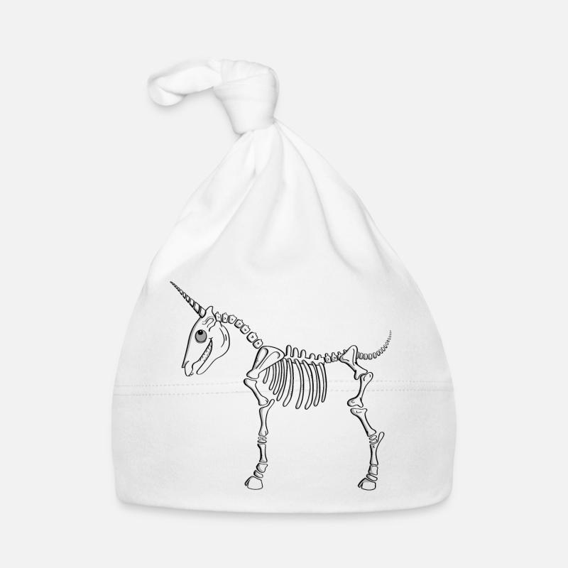 Squelette de licorne - Licornes - Créatures mythiques - Comic Bonnet bio Bébé