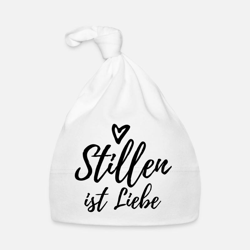 Stillen ist Liebe Baby Bio-Mütze