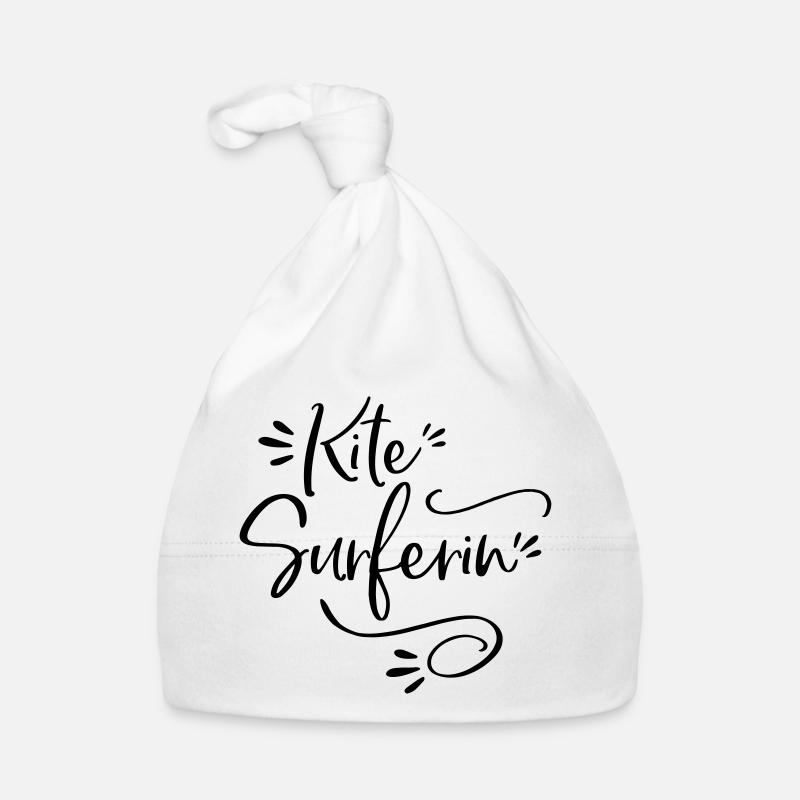 Kitesurferin Kite surfen Geschenk Baby Bio-Mütze