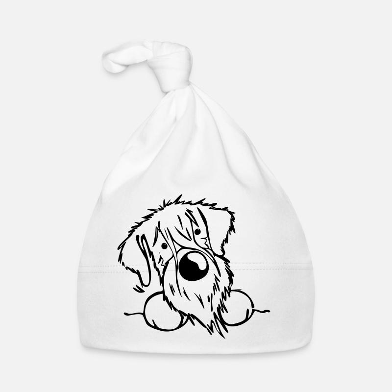 Neugieriger Schnauzer Baby Bio-Mütze