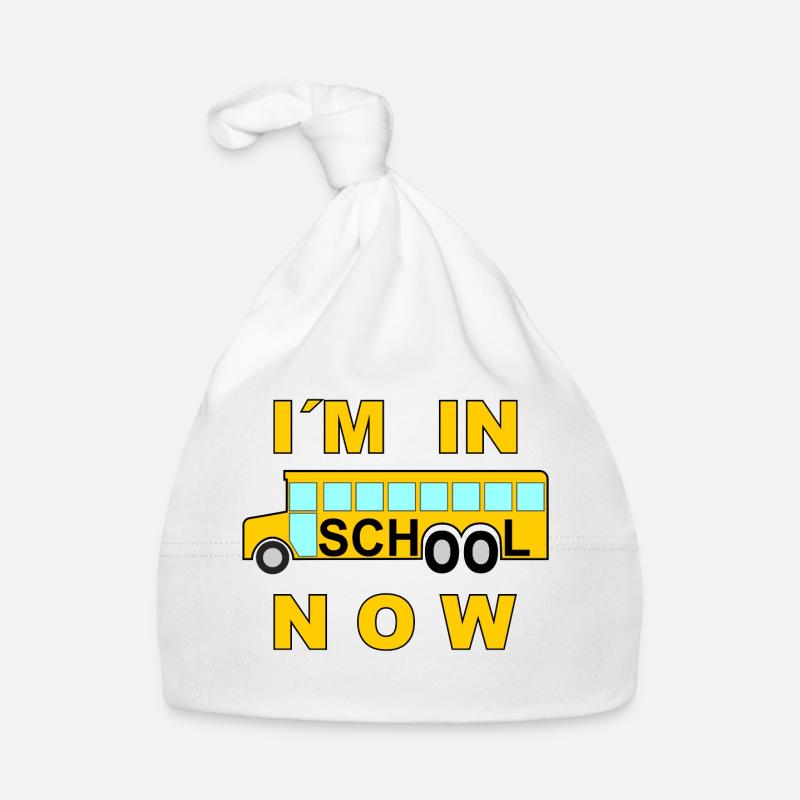 L'école je suis à l'école maintenant Bonnet bio Bébé