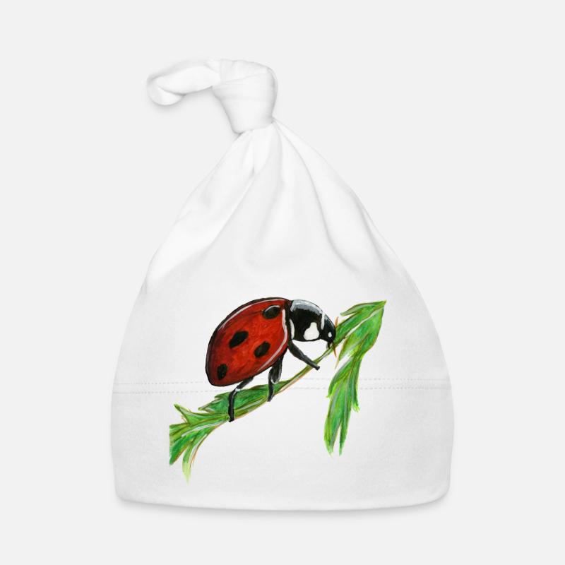 ladybug Organic Baby Cap