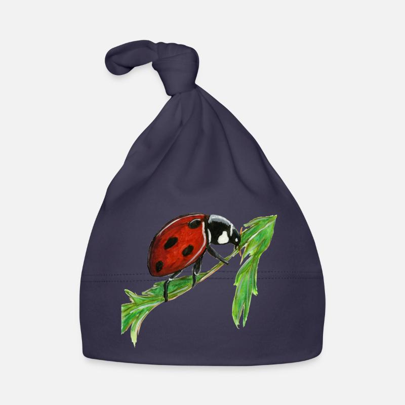 ladybug Organic Baby Cap