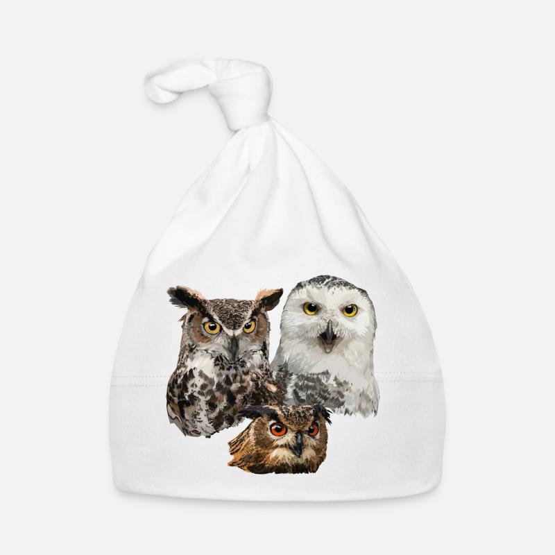 Owls Organic Baby Cap