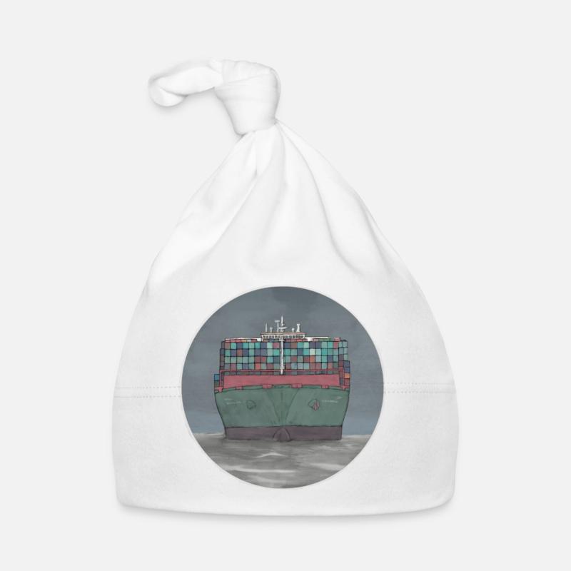 container ship Organic Baby Cap