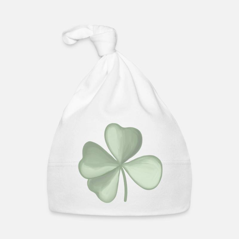 Cloverleaf pastel Organic Baby Cap