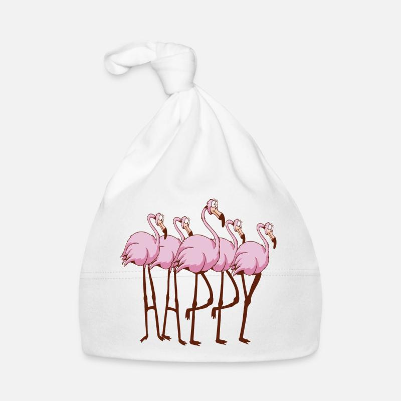 Flamingos Baby Bio-Mütze