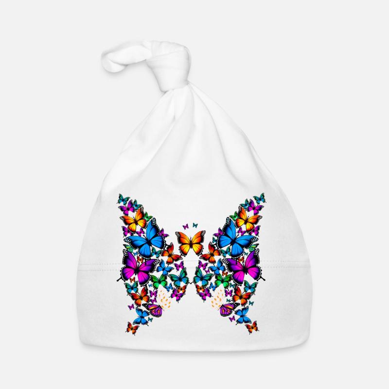 Frau Mädchen Schmetterlinge Gänseblümchen Design Baby Bio-Mütze