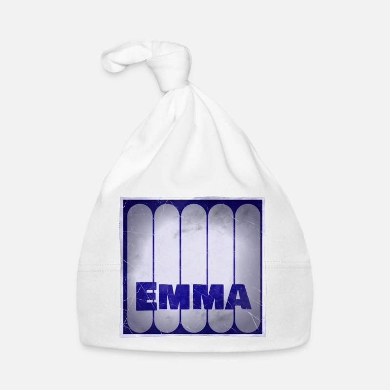 Name Emma Geschenkidee Baby Bio-Mütze