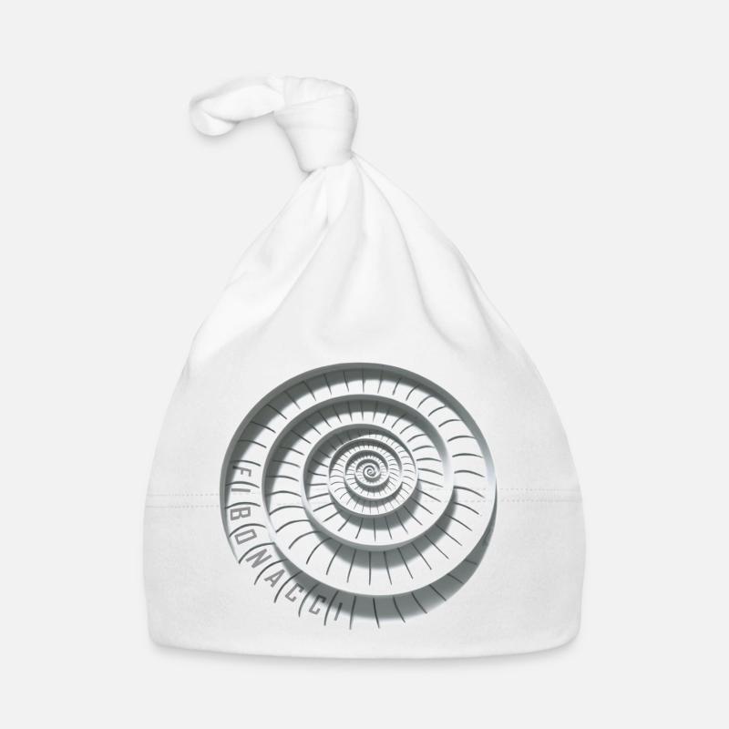 fibonacci abstract Organic Baby Cap