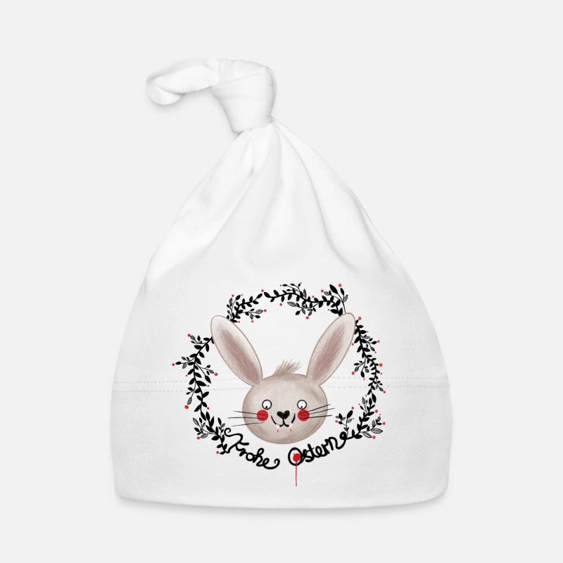 Vampire lapin de Pâques Joyeuses Pâques Illustration Bonnet bio Bébé