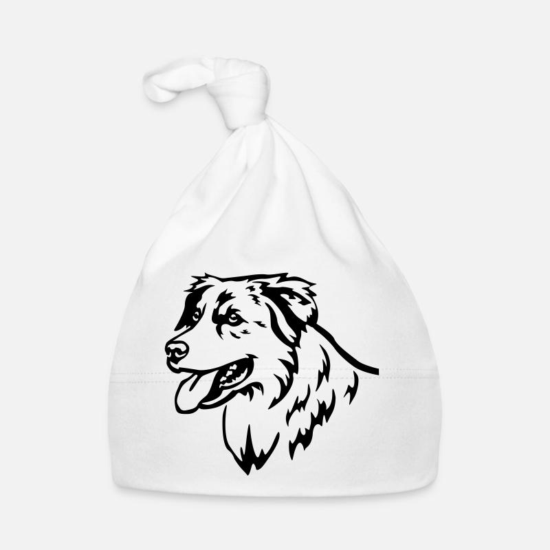 Tête de berger australien Bonnet bio Bébé