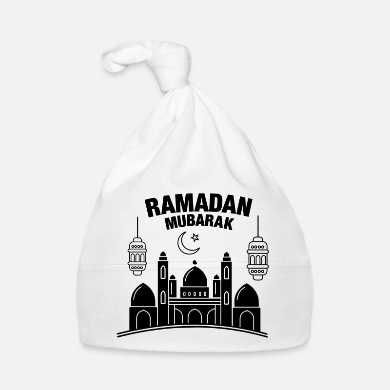 Ramadan Mubarak lights Organic Baby Cap