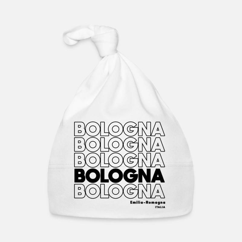 Bologna Schriftzug Design Emilia-Romagna Baby Bio-Mütze
