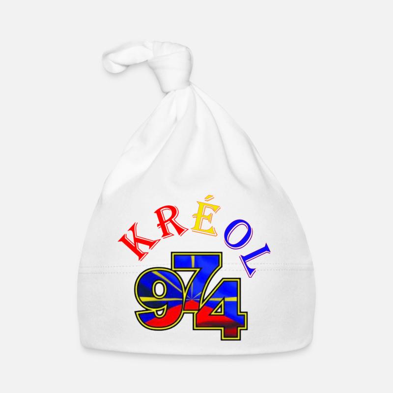 Kreol 974 Neon Grid Organic Baby Cap