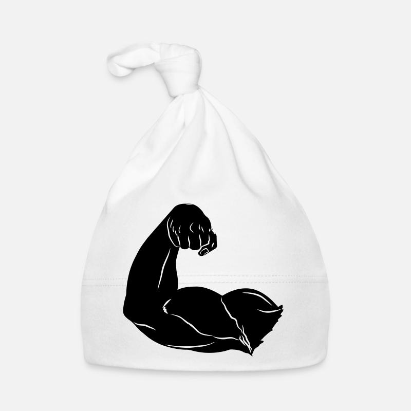 Image d’ombre du bras Bonnet bio Bébé