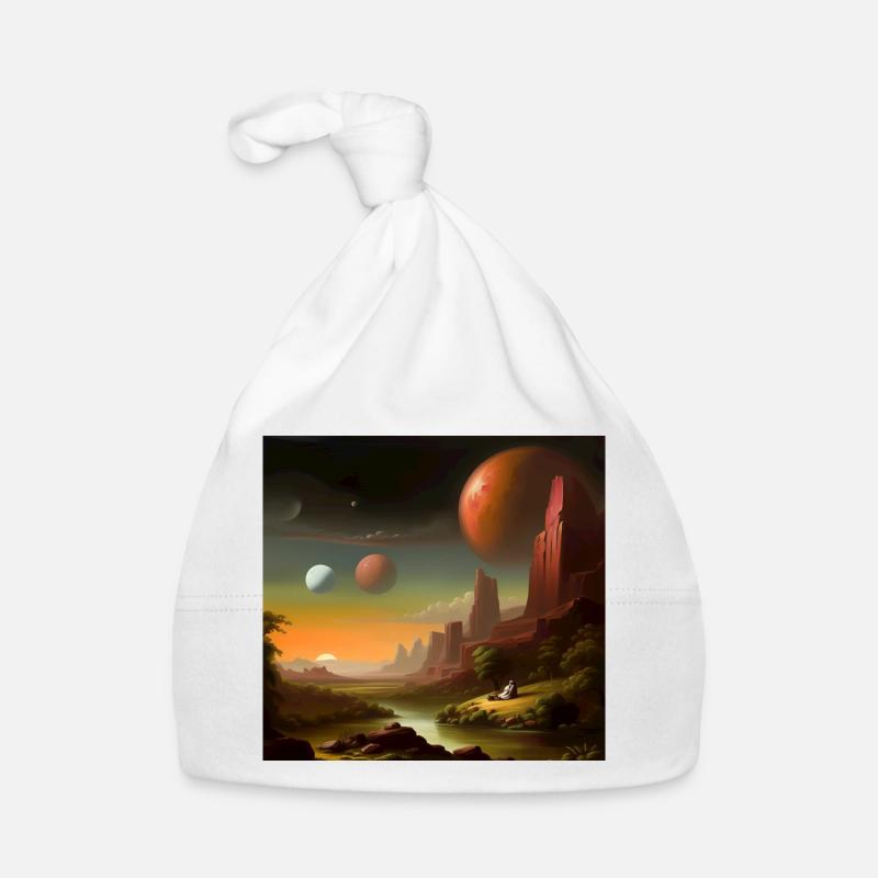 Planet Universe Sky Organic Baby Cap