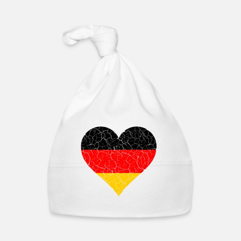 Deutschland Herz Baby Bio-Mütze