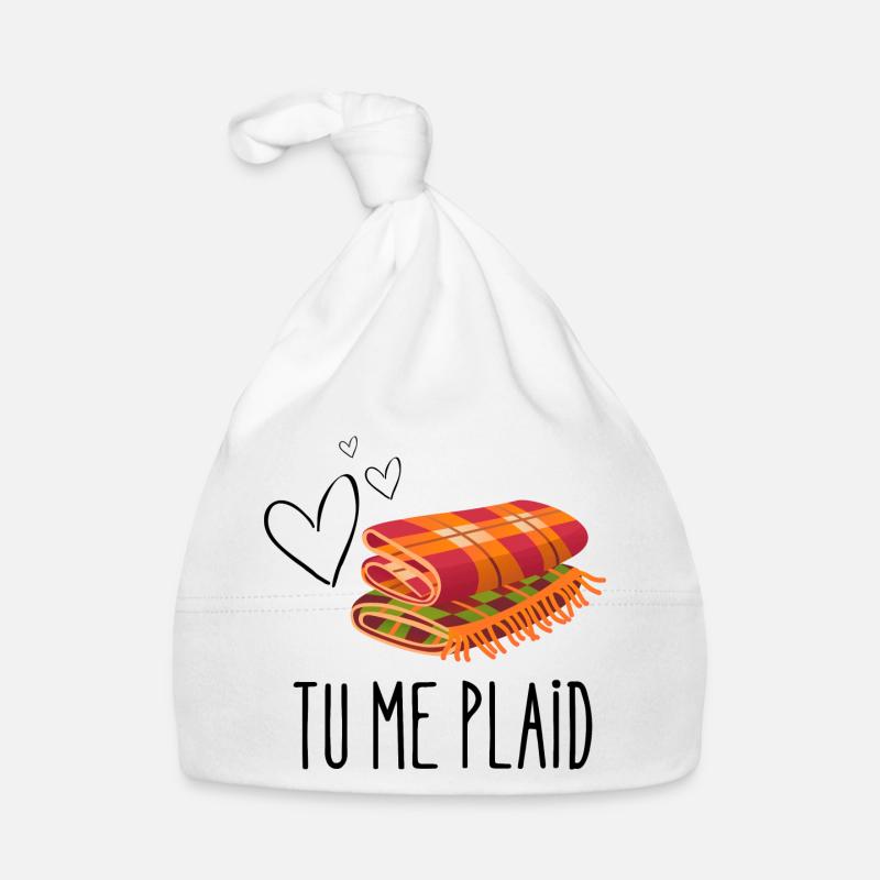 tu me plaid Bonnet bio Bébé