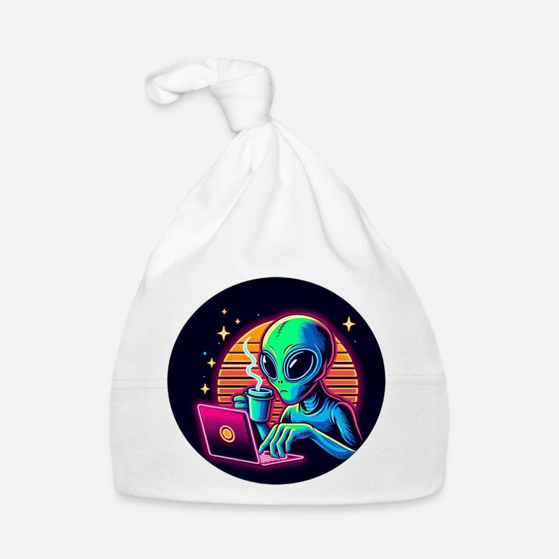Alien at work Organic Baby Cap