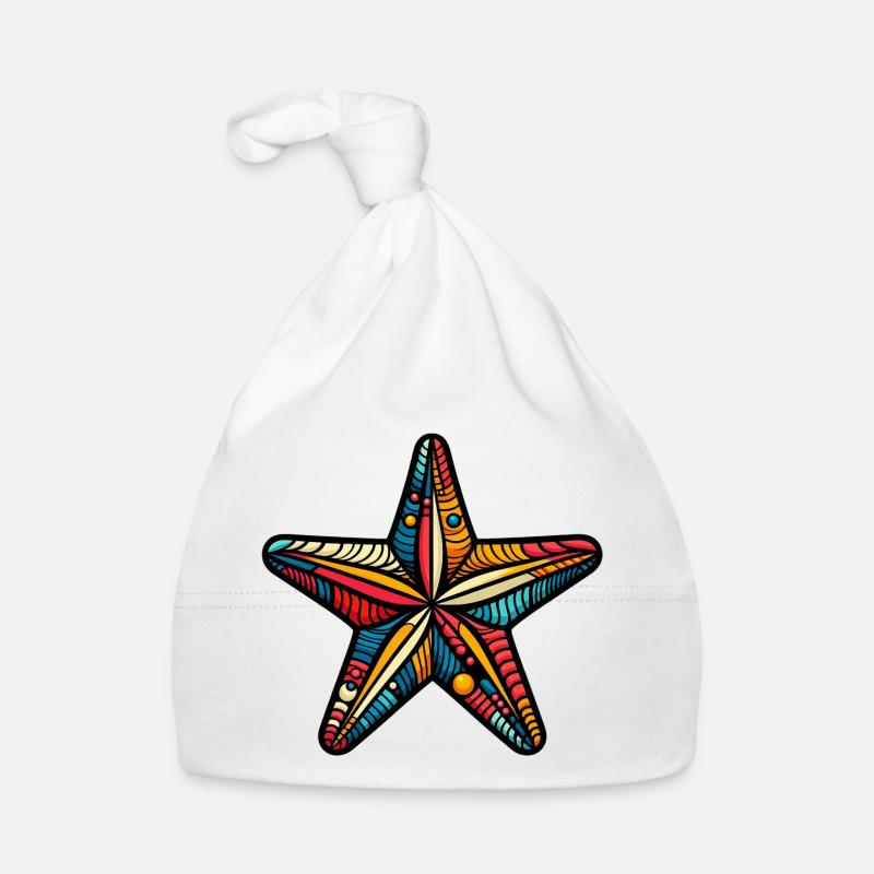 Seestern Baby Bio-Mütze