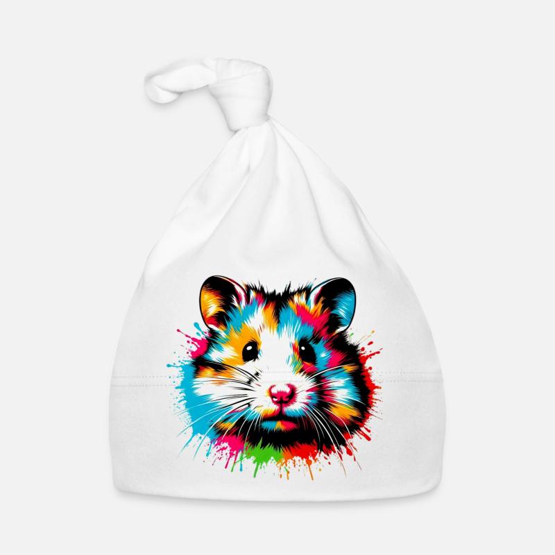 Hamster - Bonnet bio Bébé - blanc
