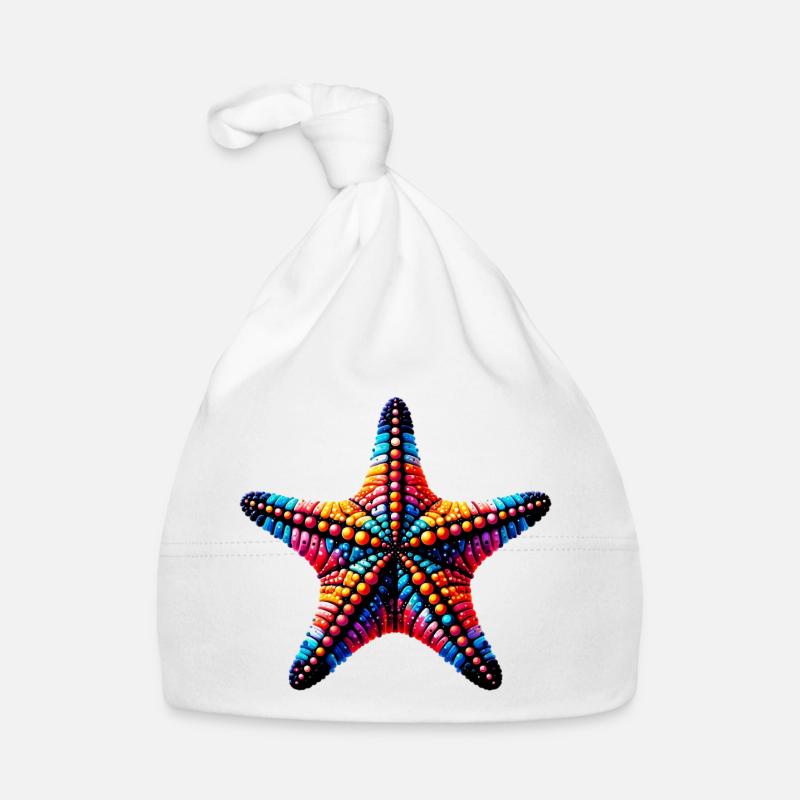 Seestern Baby Bio-Mütze