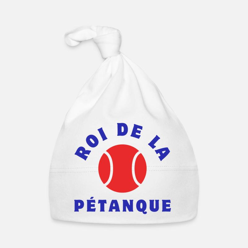 Roi De La Pétanque - Bonnet bio Bébé - blanc