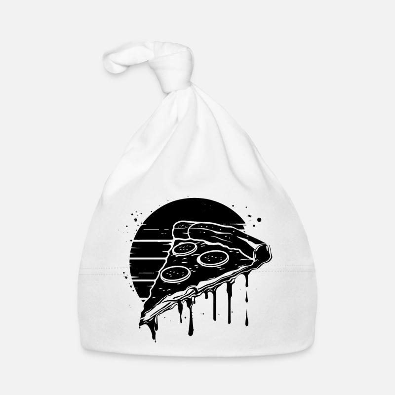 Pizza Piece Drawing Organic Baby Cap