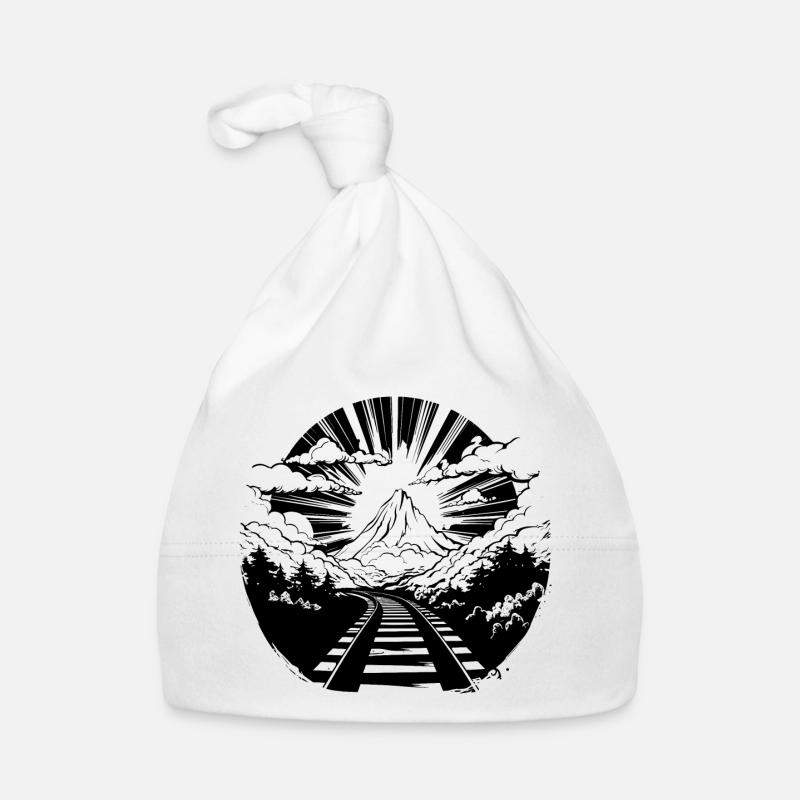 Railroad Organic Baby Cap