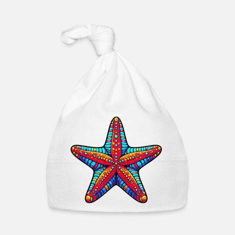 Seestern Baby Bio-Mütze