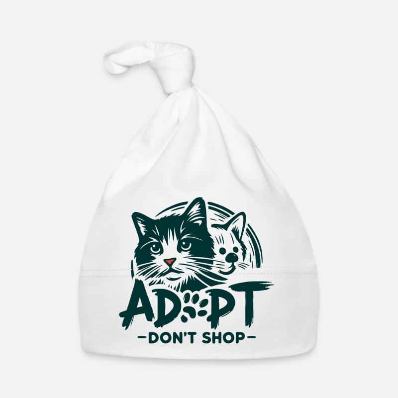 Adopt don't shop 1 Organic Baby Cap