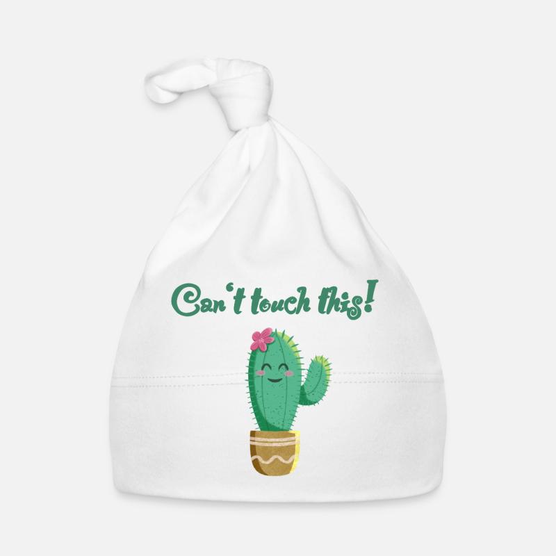 Cactus mignon avec un dicton amusant Bonnet bio Bébé
