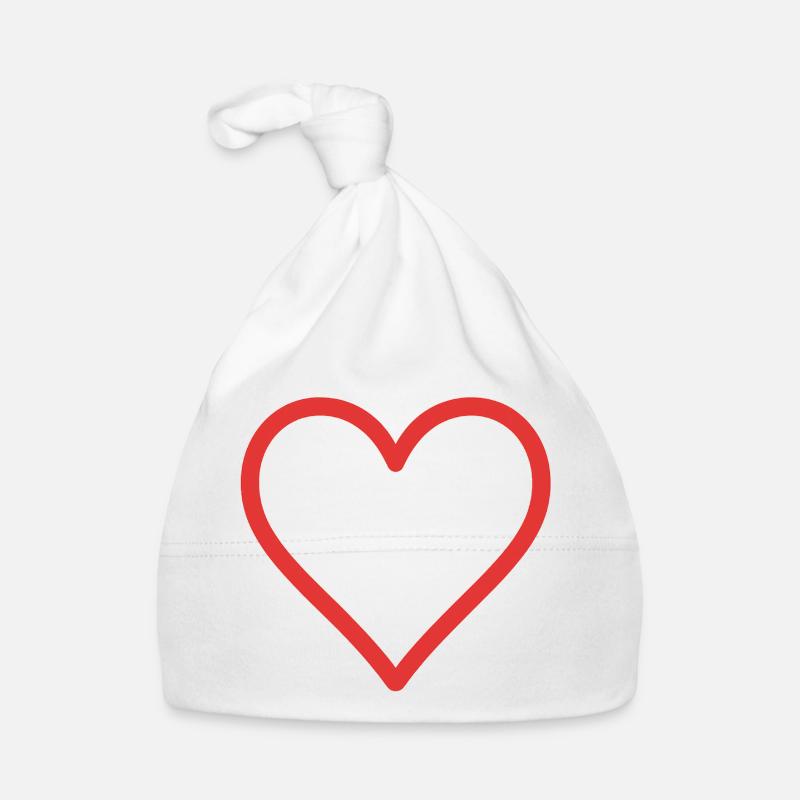 Heart Symbol Love Emotion Feeling Statement Icon Organic Baby Cap
