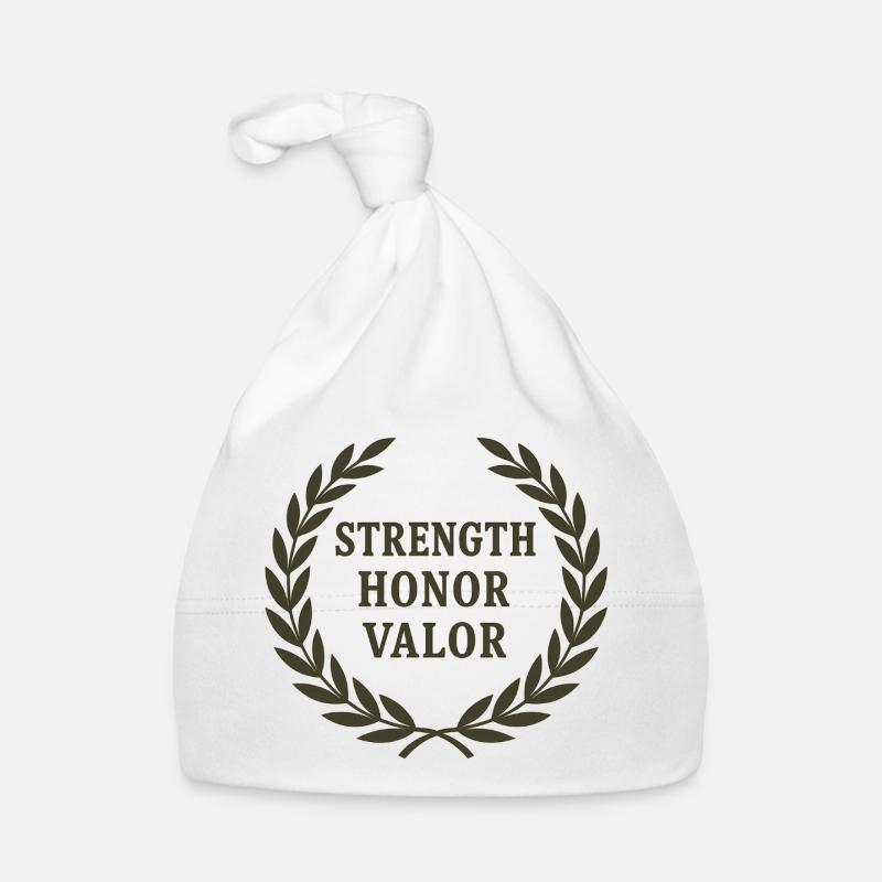 Honorable Victory Morale Plaque Organic Baby Cap