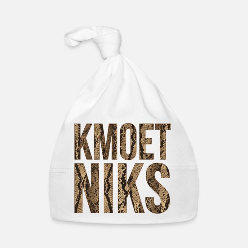 Kmoet niks, Antwerp dialect Shirts Organic Baby Cap